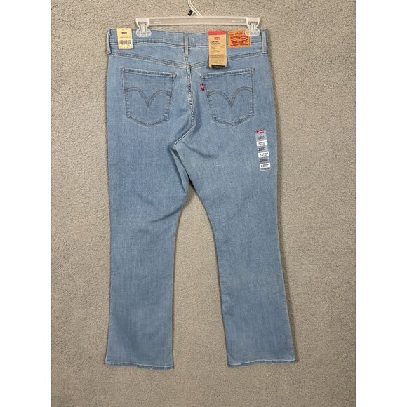 Levis Women's Classic Bootcut Jeans Size 14 Medium W32 L32 Denim Blue NWT's - Picture 3 of 8